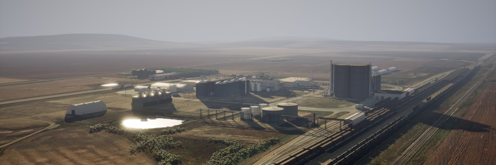 PROTECT — Dry-Grind Ethanol Facility Wichita Kansas — Aerial Sequence